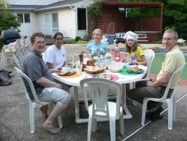 Chef Lin feeds the extended family