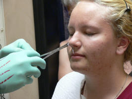 Krissy in pain