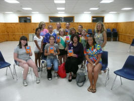 Girl Scouts of Ocean learning about "The Truth" by Dr. Barbara Holstein