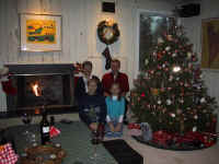 The Kristensen family on Christmas Eve