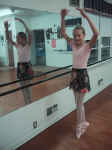 Lin practising ballet