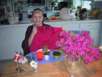 Krissy with Aunt Nina's Gift